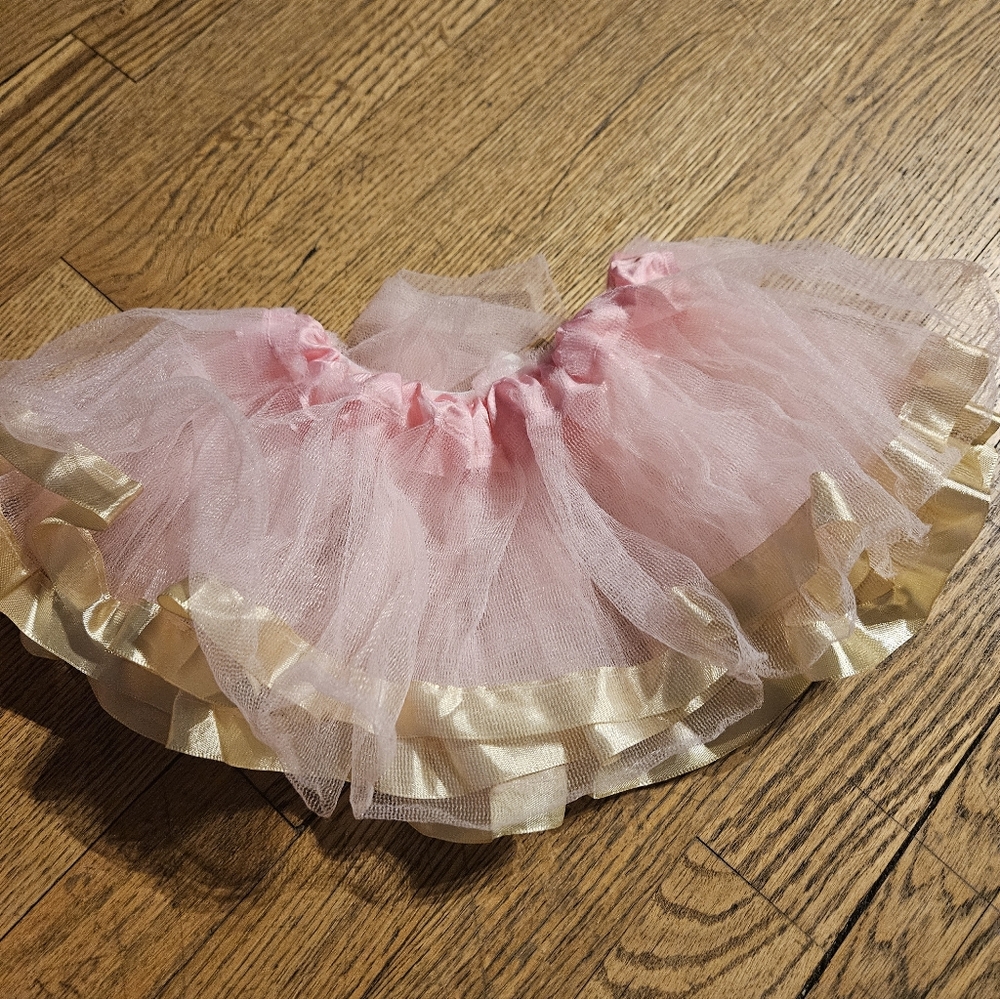 Source Unknown Pink and Gold Tutu Skirt
